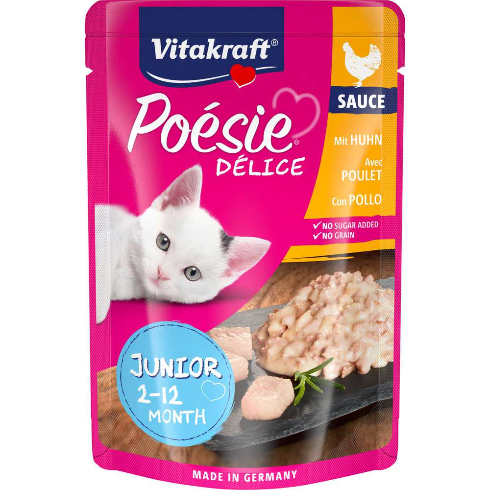 Produktabbildung Vitakraft Katzen-Nassfutter Poésie Délice, Kitten, Huhn