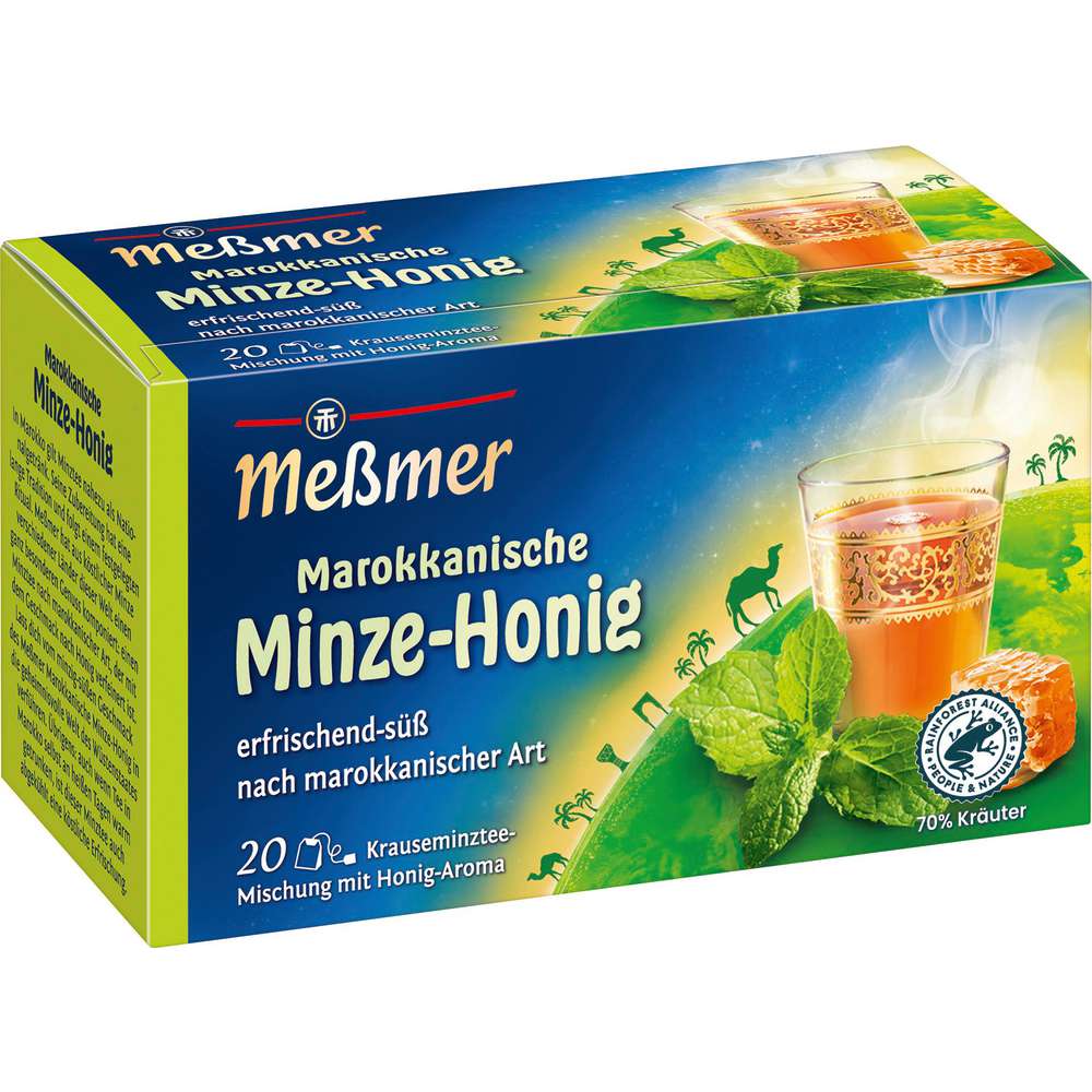 Produktabbildung Messmer Krausmint-Tee Marokkanische Minze-Honig, erfrischend-süß