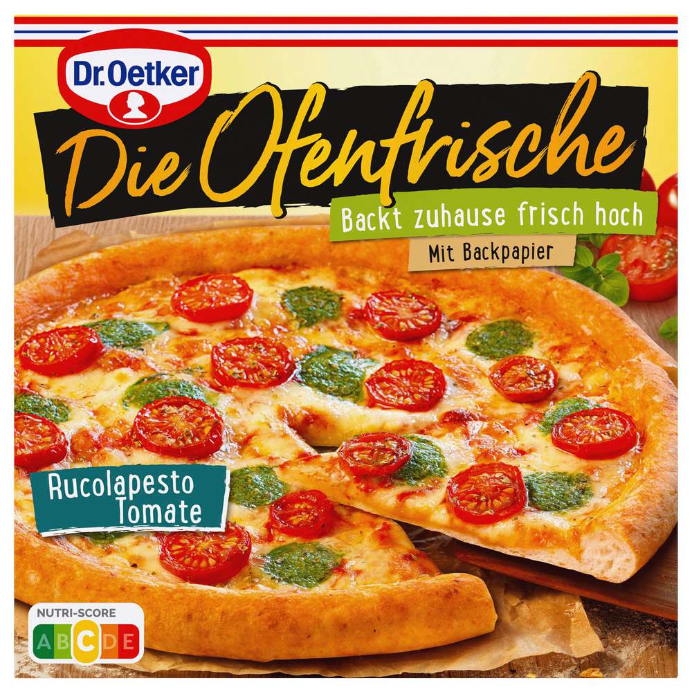 Produktabbildung Dr. Oetker Pizza Ofenfrische Rucolapesto Tomate, tiefgekühlt