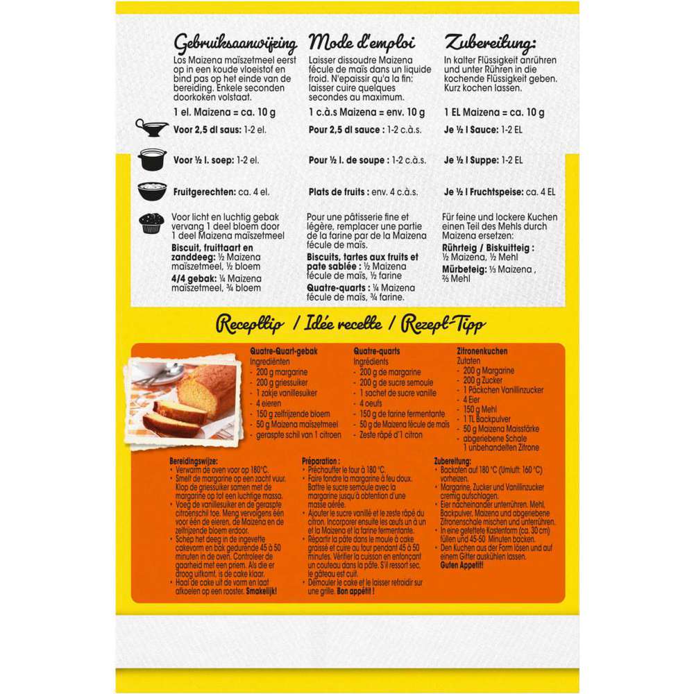 Produktabbildung Maizena Speisestärke aus Mais für Saucen & Gebäck
