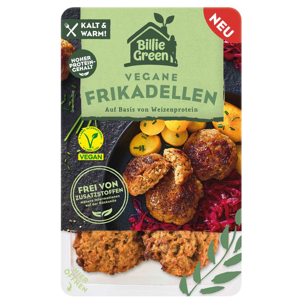 Produktabbildung Billie Green Vegane Frikadellen
