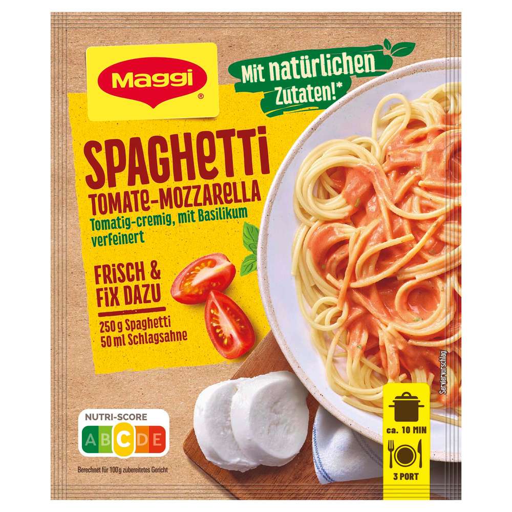 Produktabbildung Maggi Fix Spaghetti Tomate Mozzarella