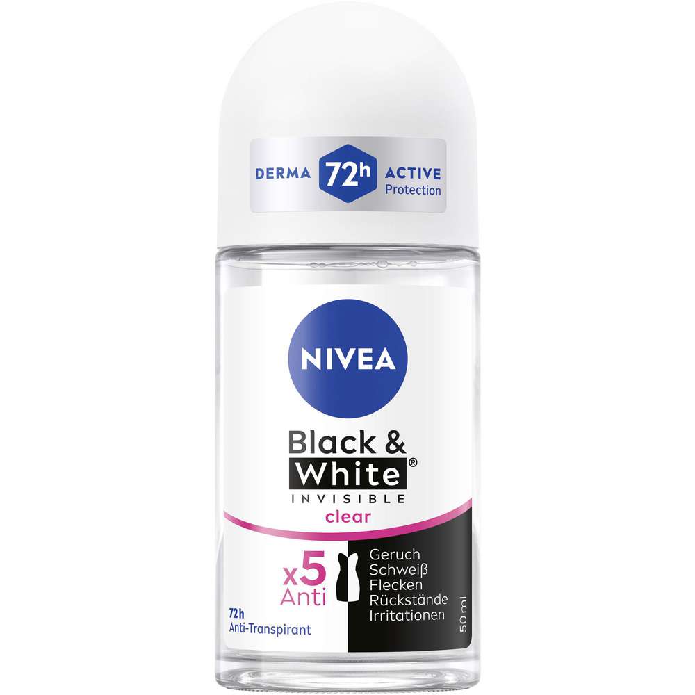 Produktabbildung Nivea Deodorant Men, Roll-on Black & White invisible