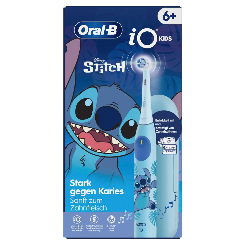 Produktabbildung Oral-B Elektrische Zahnbürste iO Kids 6, Stitch + Reiseetui