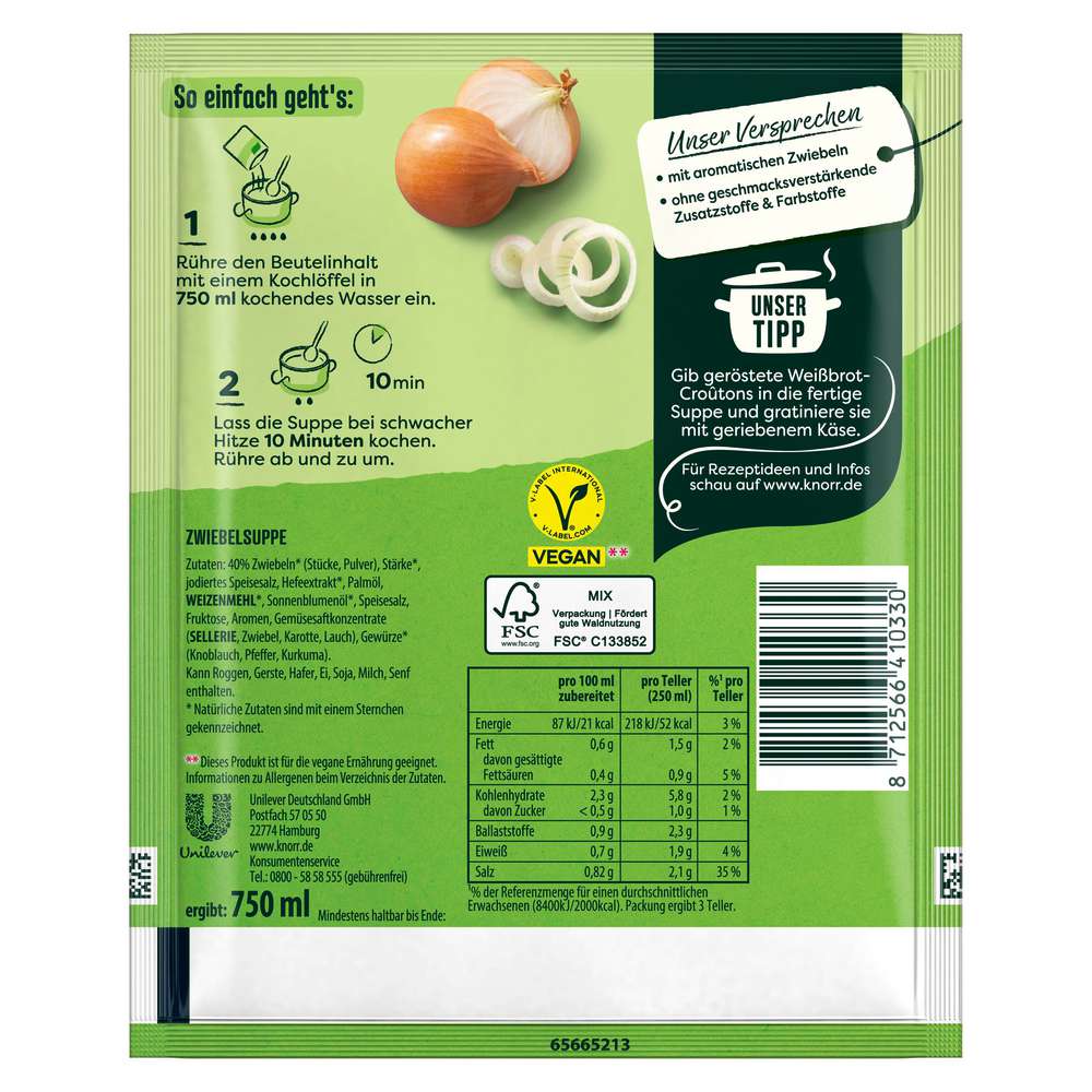 Produktabbildung Knorr Suppenliebe Zwiebel Suppe