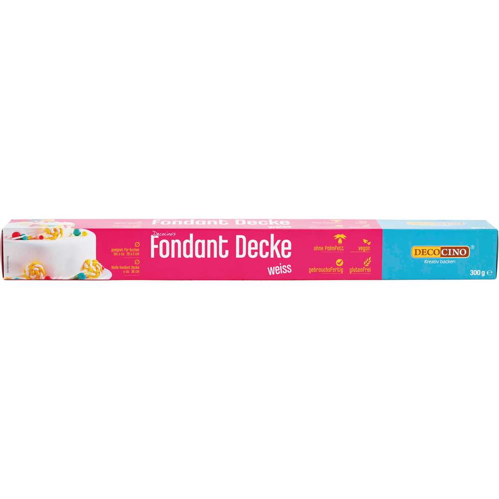 Produktabbildung Dekocino Fondant-Decke, weiß