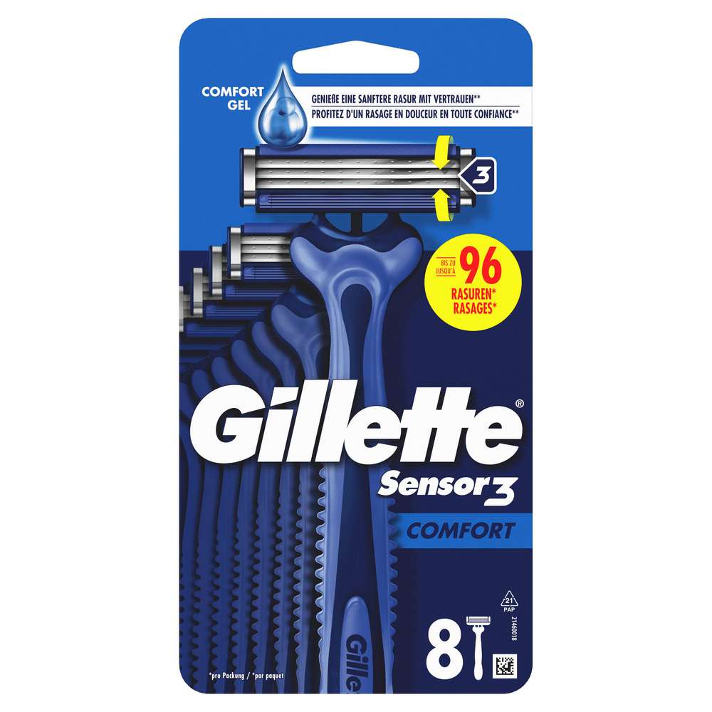 Produktabbildung Gillette Sensor 3 Comfort Rasierer