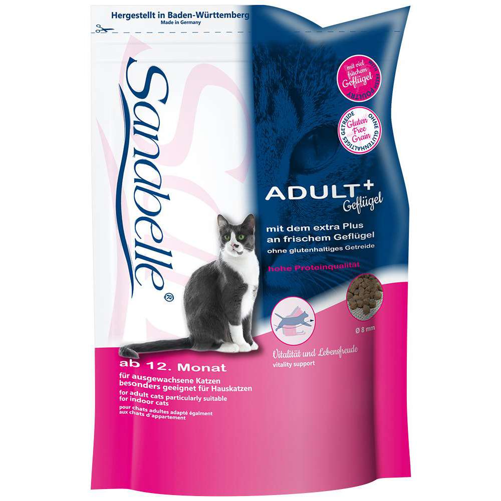 Produktabbildung Sanabelle Katzen-Trockenfutter Adult+, Geflügel