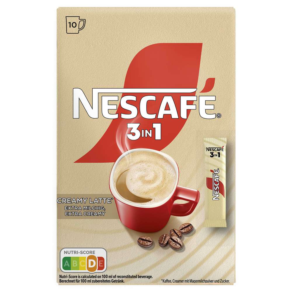 Produktabbildung Nescafe Instant Kaffeesticks Creamy Latte, Tassenpackungen