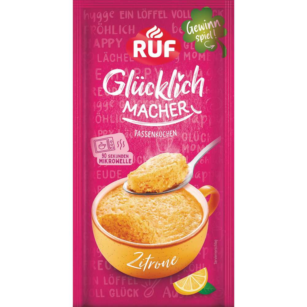 Produktabbildung RUF Tassenkuchen Glücklichmacher, Zitrone