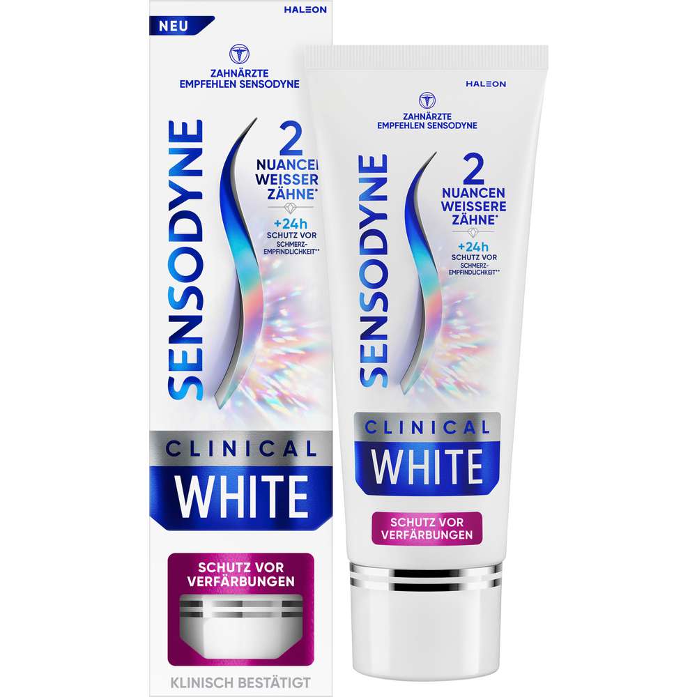 Produktabbildung Sensodyne Zahncreme Clinical White
