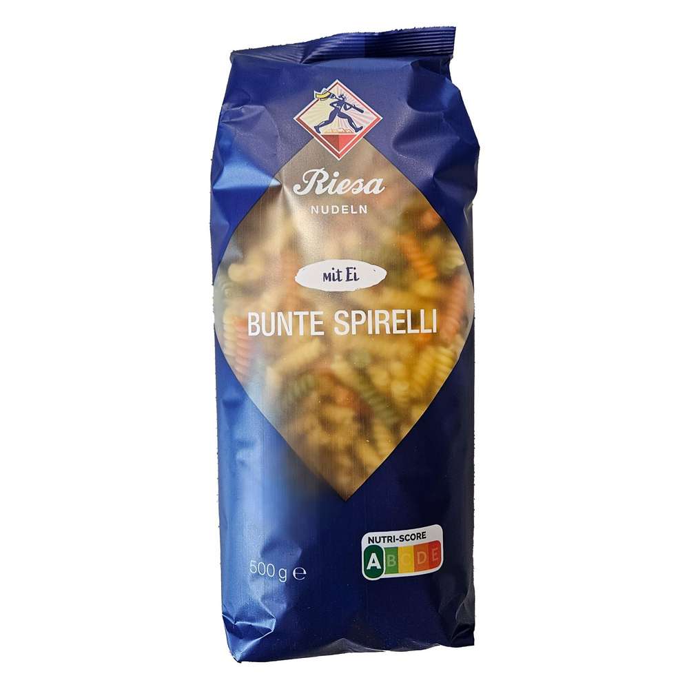 Produktabbildung Riesa Eiernudeln, Bunte Spirelli