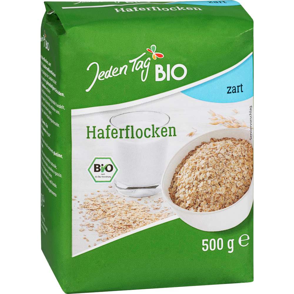 Produktabbildung Jeden Tag Bio Haferflocken, zart
