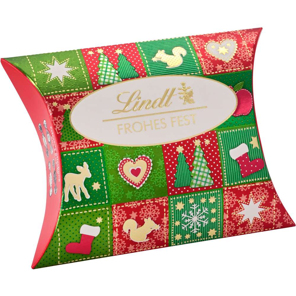 Produktabbildung Lindt Weihnachts-Pralinen, Frohes Fest Kissen