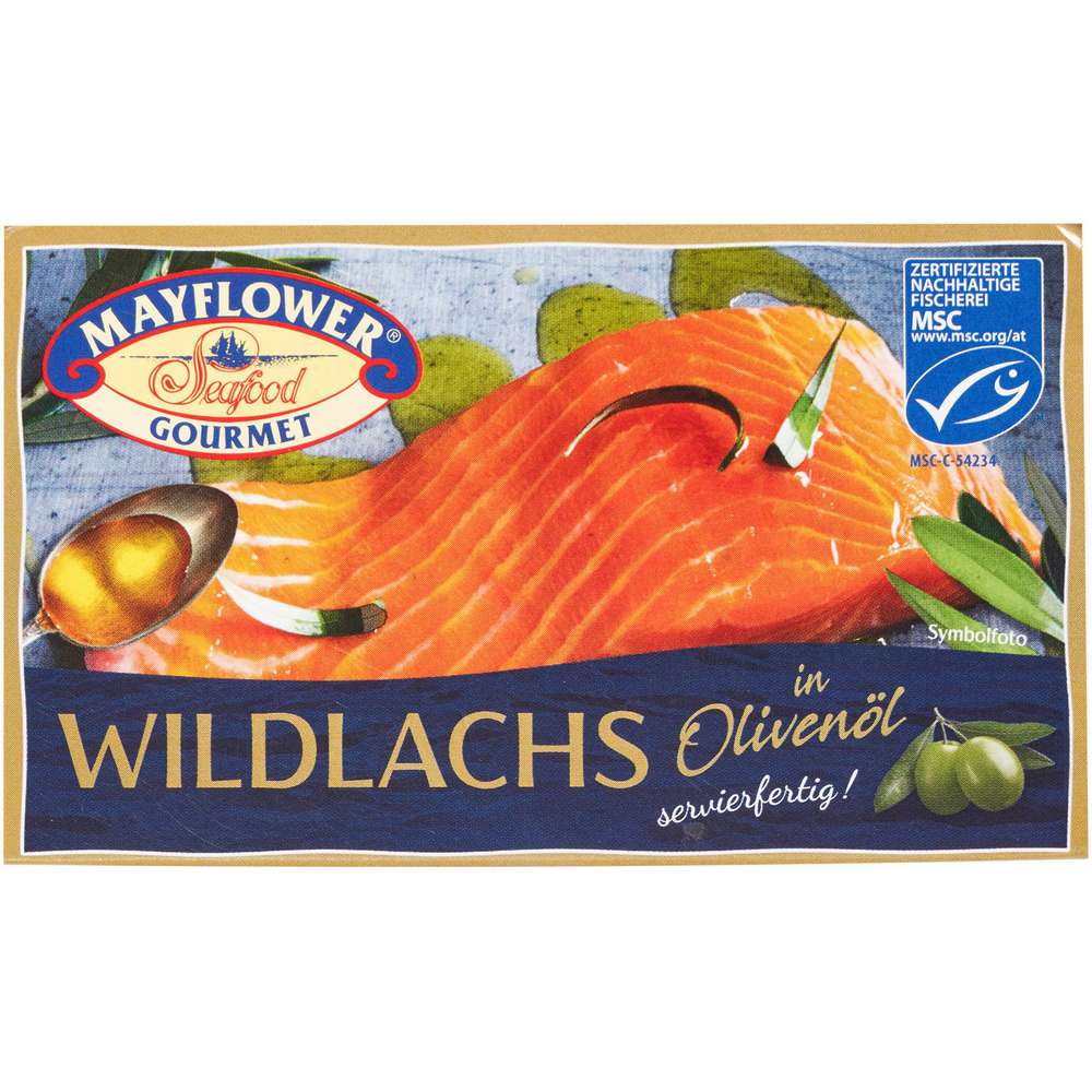 Produktabbildung Mayflower Wildlachs in Olivenöl