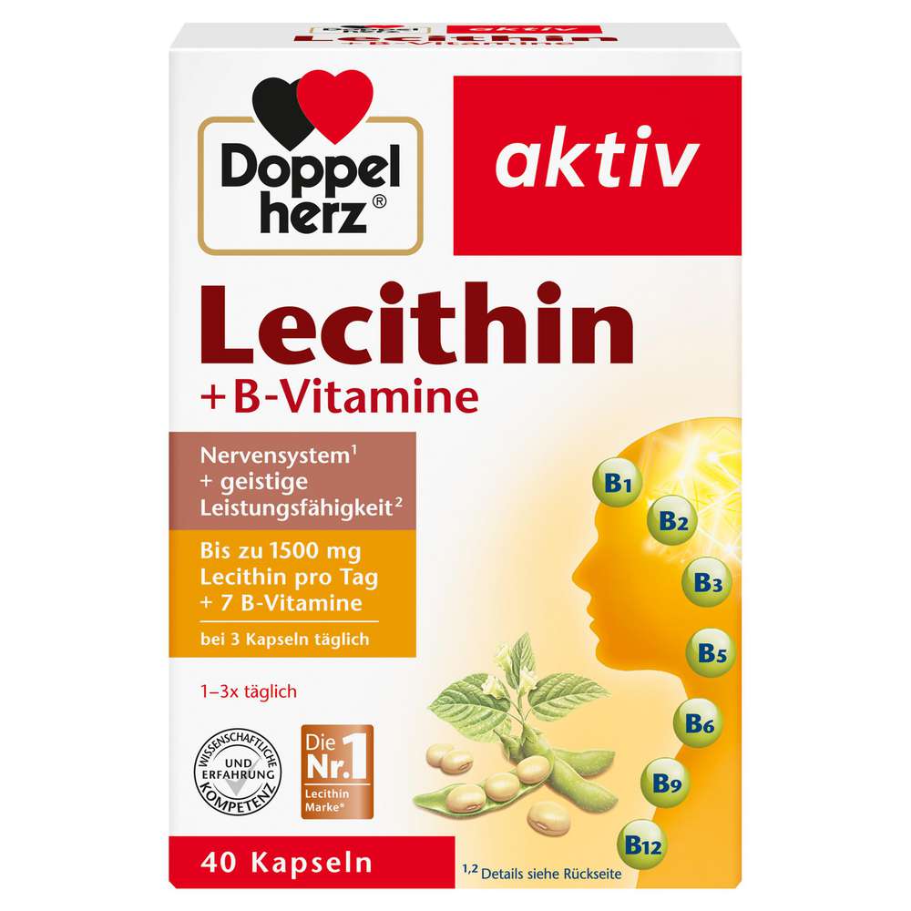 Produktabbildung Doppelherz Lecithin + B-Vitamine Kapseln