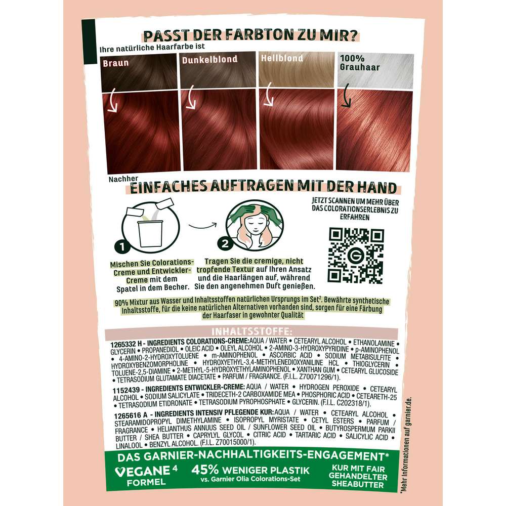 Produktabbildung Garnier Good Haarfarbe, 6.52 Mahogoni Rotbraun