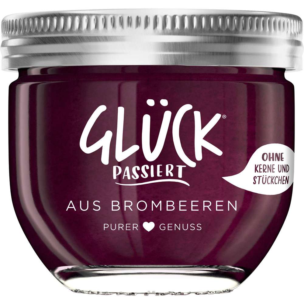 Produktabbildung Glück Fruchtaufstrich fein passiert, Brombeere