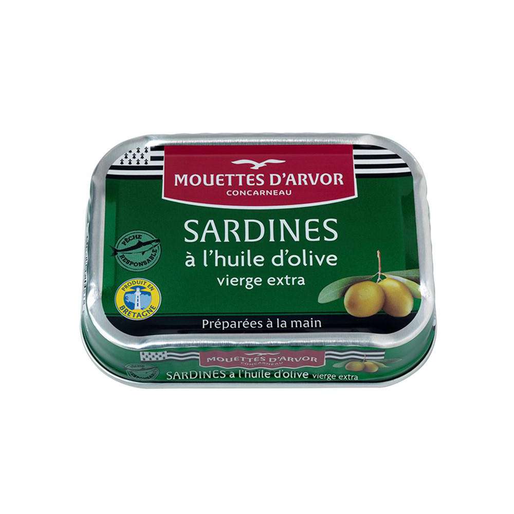 Produktabbildung MOUETTES D'ARVOR Sardinen in nativem Olivenöl extra