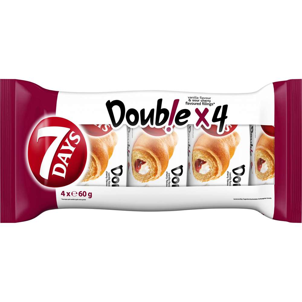 Produktabbildung 7 DAYS Croissants, Vanille-Kirsch