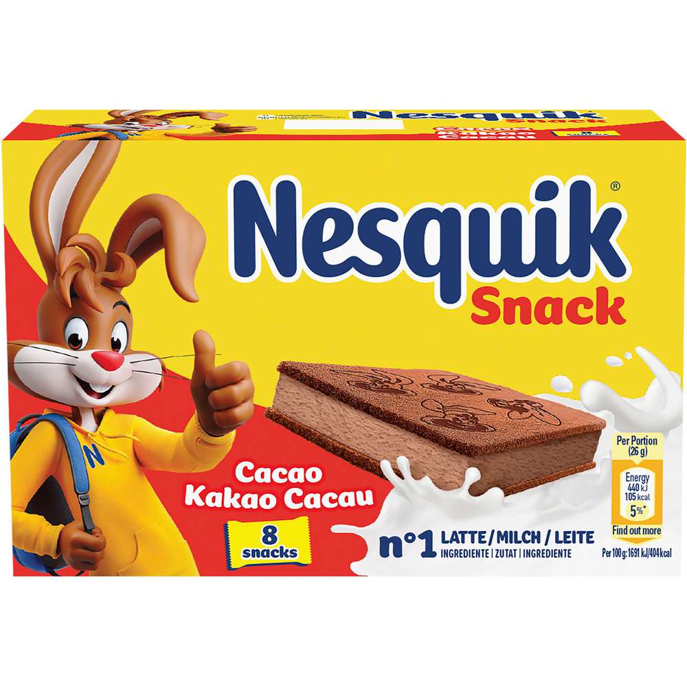 Produktabbildung Nestle Nesquik Snack, Kakao 8 x 26g