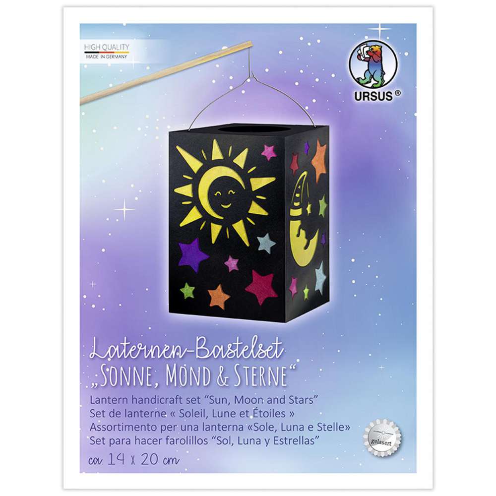 Produktabbildung Ursus Laternen Bastelset Sonne Mond und Sterne