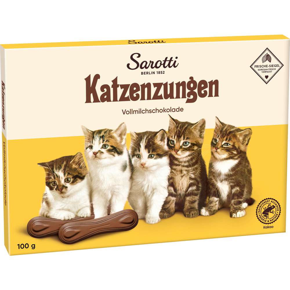 Produktabbildung Sarotti Katzenzungen, Vollmilchschokolade
