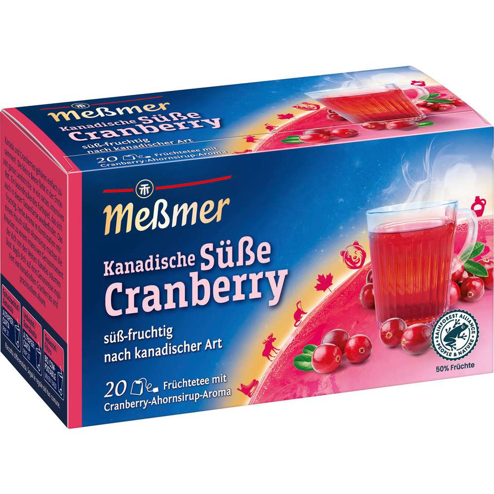 Produktabbildung Messmer Ländertee Kanadische Süße Cranberry