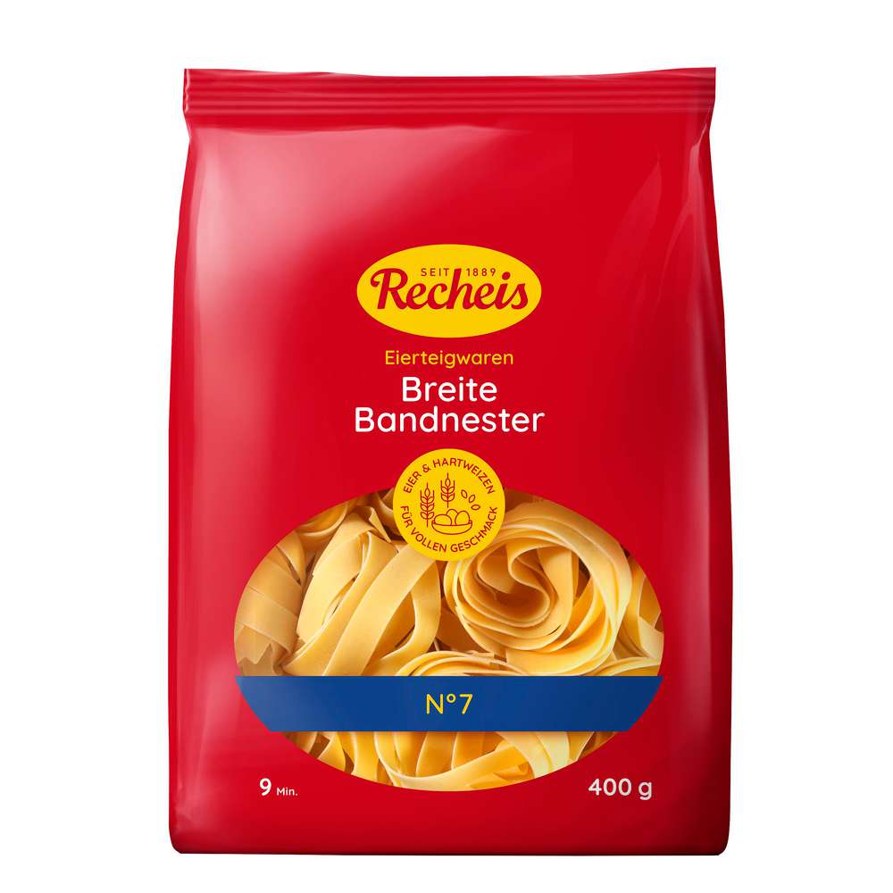 Produktabbildung Recheis Nudeln Bandnester No 7