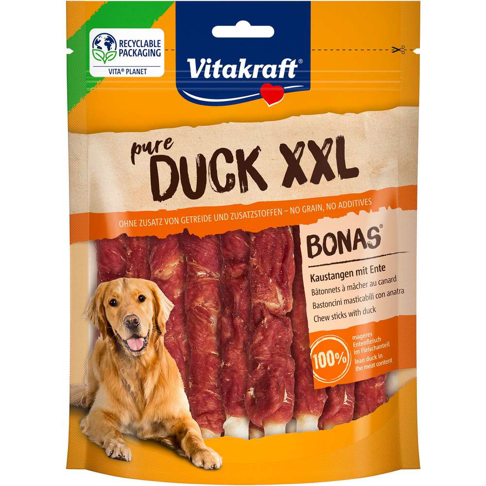 Produktabbildung Vitakraft Hunde-Snack Kaustangen, Duck XXL 