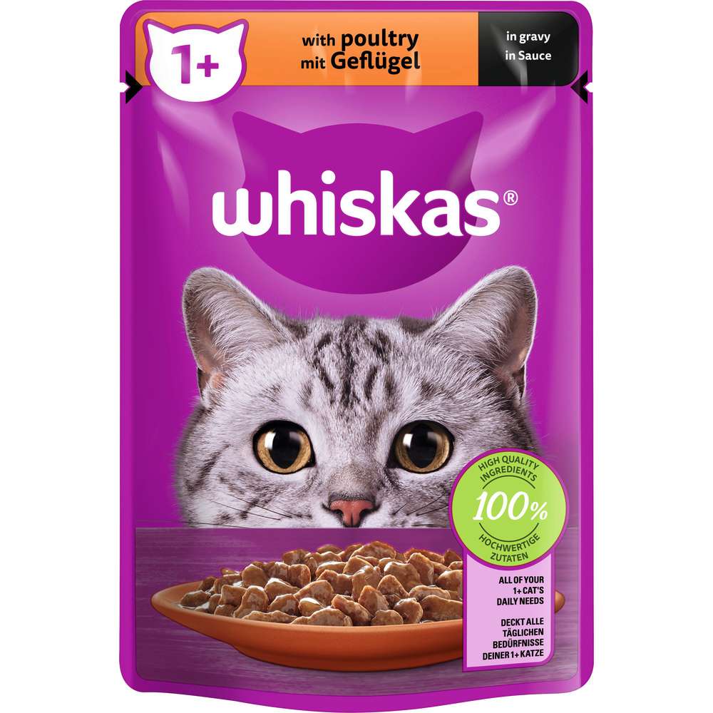 Produktabbildung Whiskas Katzen-Nassfutter, Geflügel
