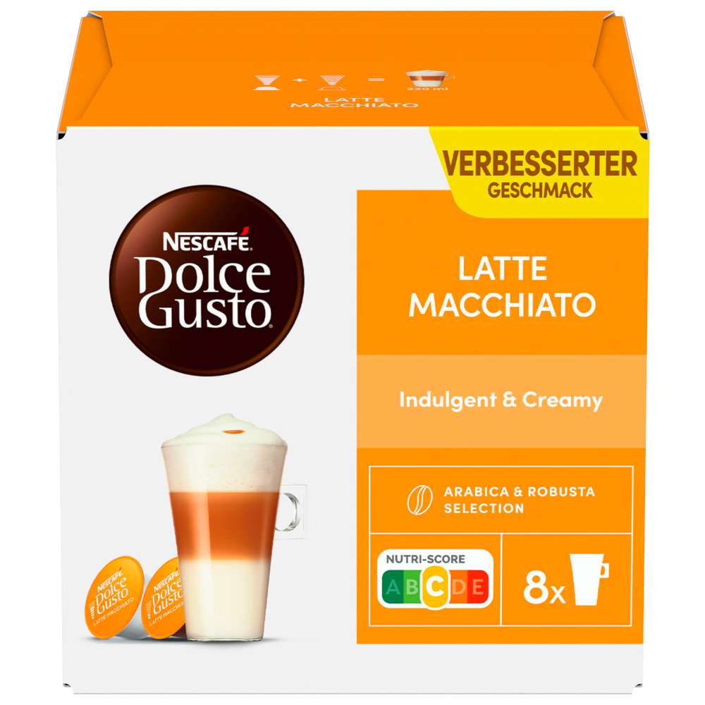 Produktabbildung Nescafe Kaffee Kapseln Dolce Gusto, Latte Macchiato