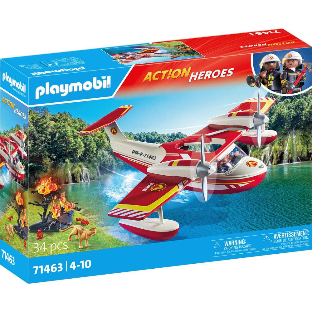 Produktabbildung Playmobil 71463 Feuerwehrflugzeug mit Löschfunktion