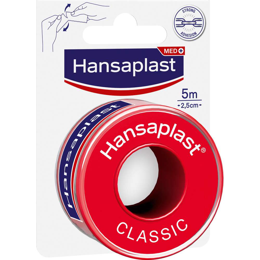 Produktabbildung Hansaplast Fixierpflaster, Classic, 5 m x 2,5 cm