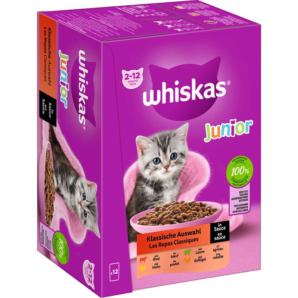 Produktabbildung Whiskas Katzen-Nassfutter Kitten, Klassische Auswahl