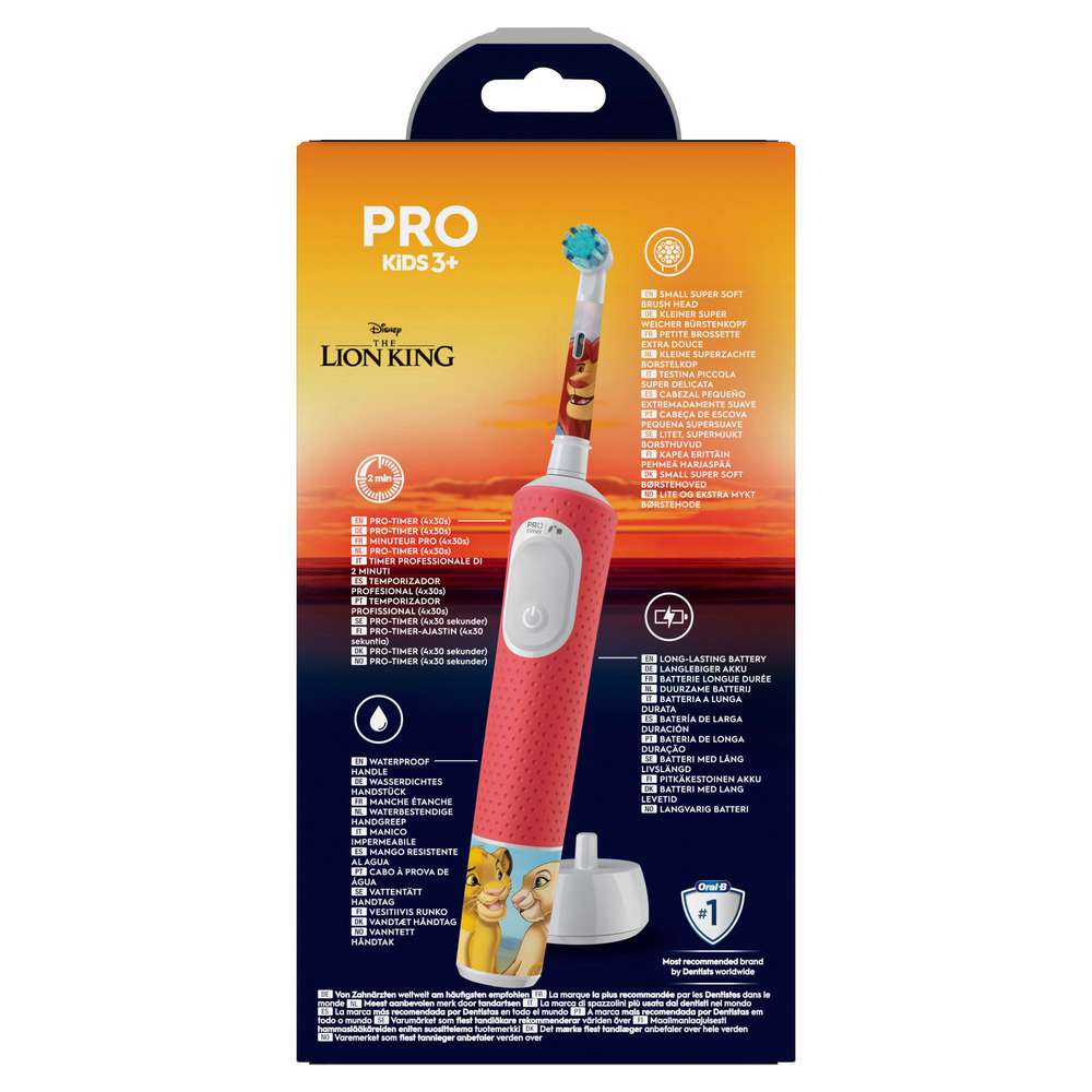 Produktabbildung Oral-B Elektrische Zahnbürste Pro Kids 3+, König der Löwen
