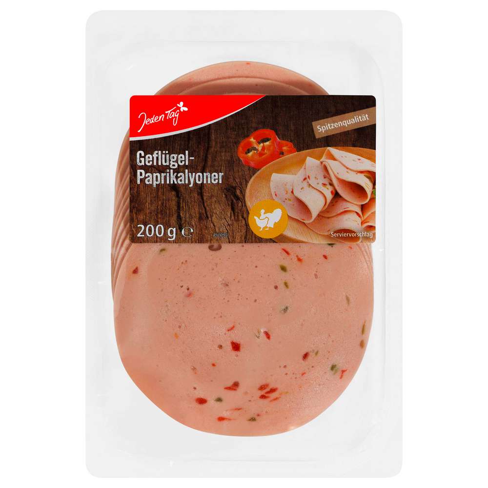 Produktabbildung Jeden Tag Geflügel-Paprikalyoner