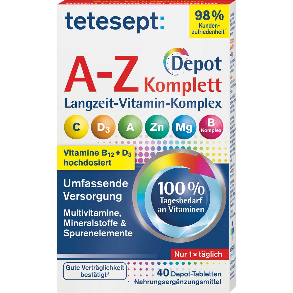 Produktabbildung tetesept Langzeit-Vitamin-Komplex, A-Z Depot