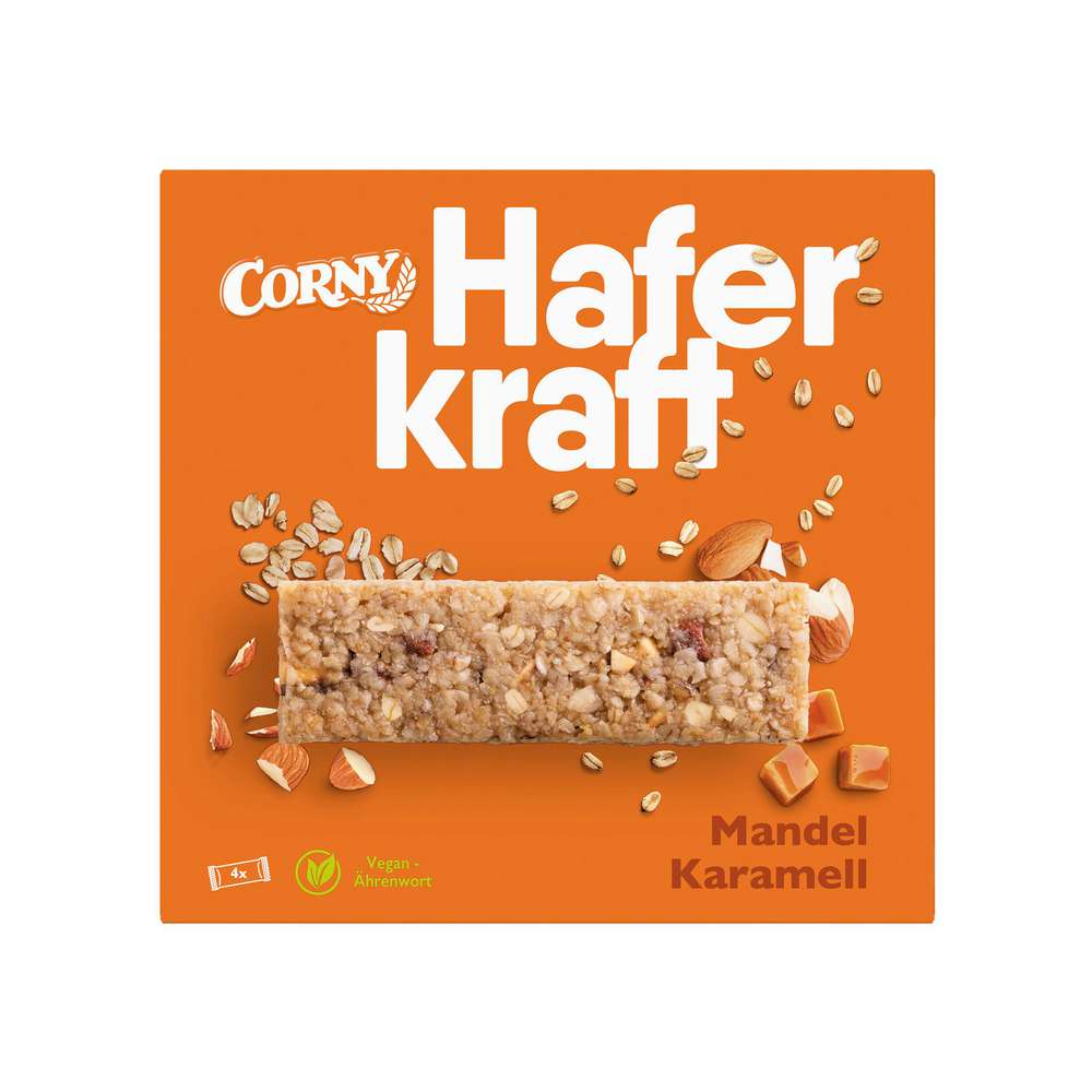 Produktabbildung Corny Müsliriegel Haferkraft, Mandel/Karamell