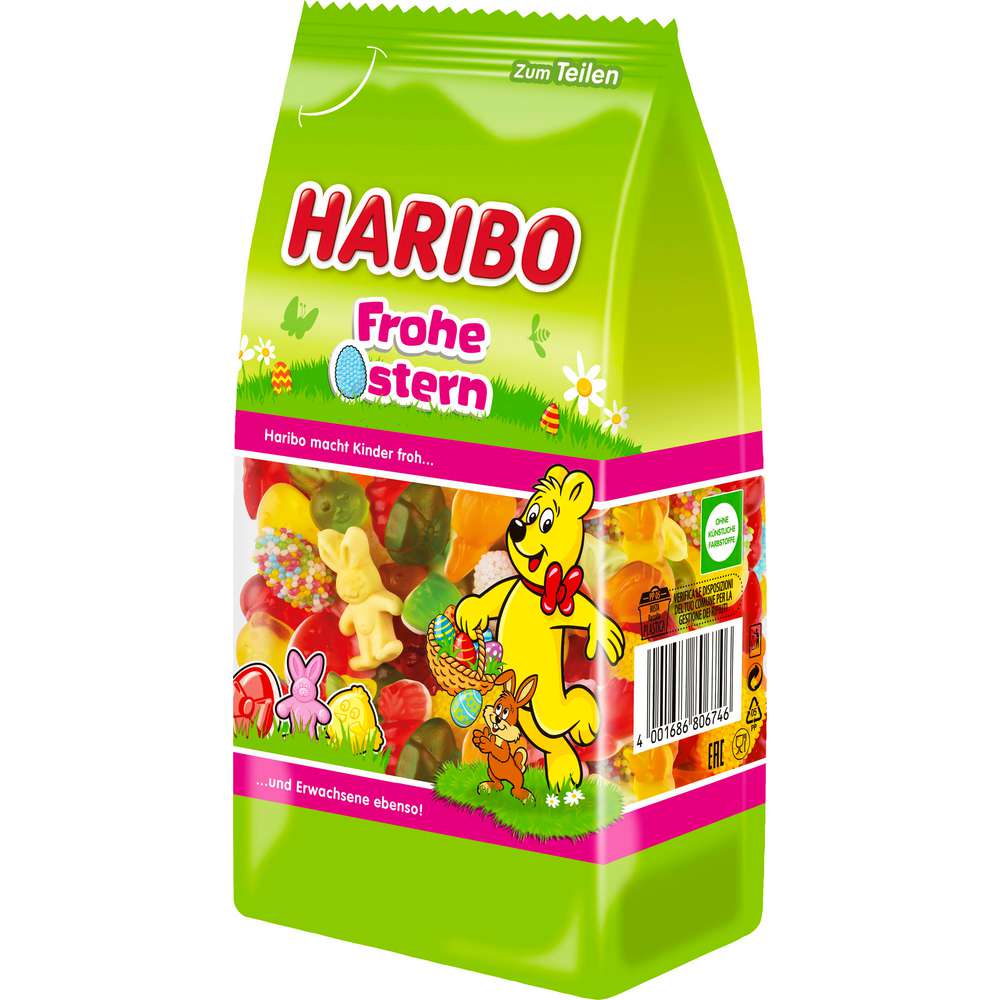 Produktabbildung Haribo Fruchtgummi-Mix, Frohe Ostern