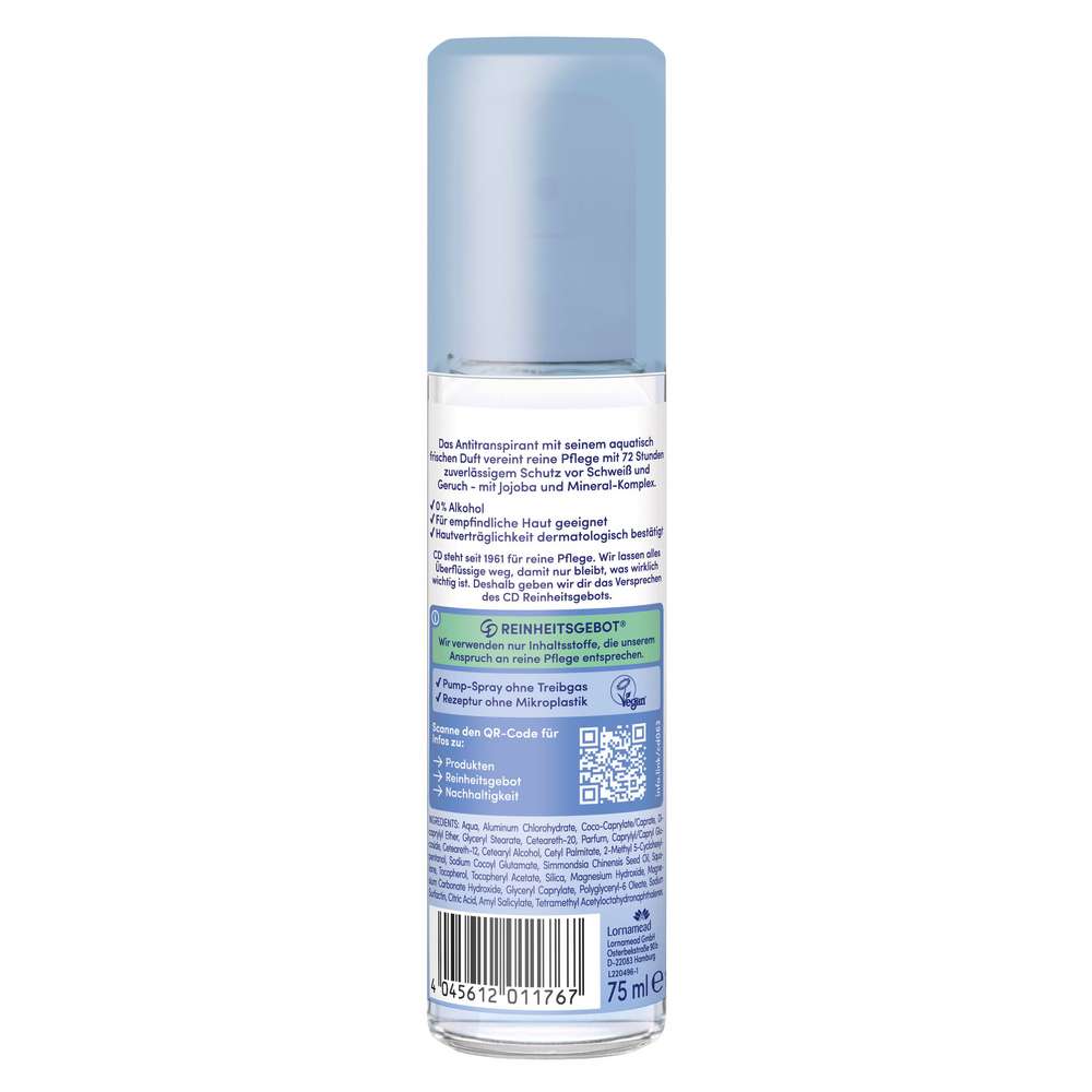 Produktabbildung CD Deo Spray, Aqua Essence