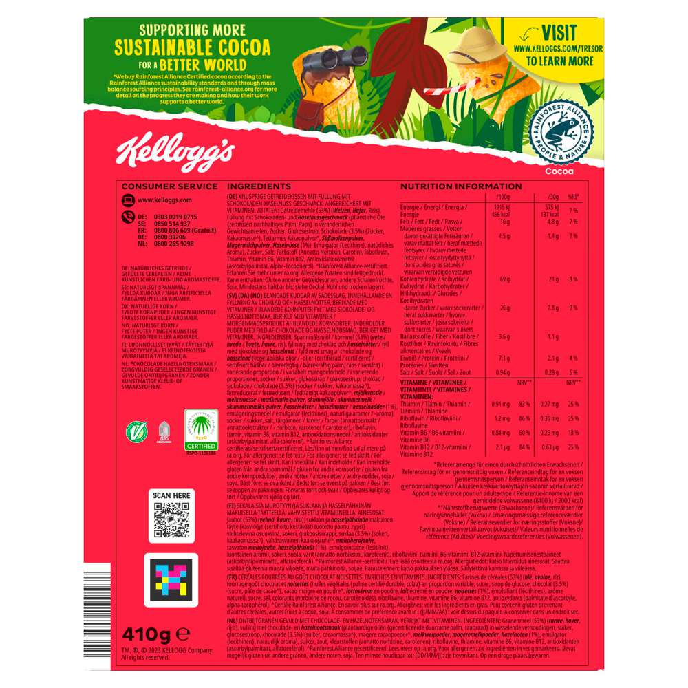 Produktabbildung Kellogg's Cerealien Tresor Noisettes