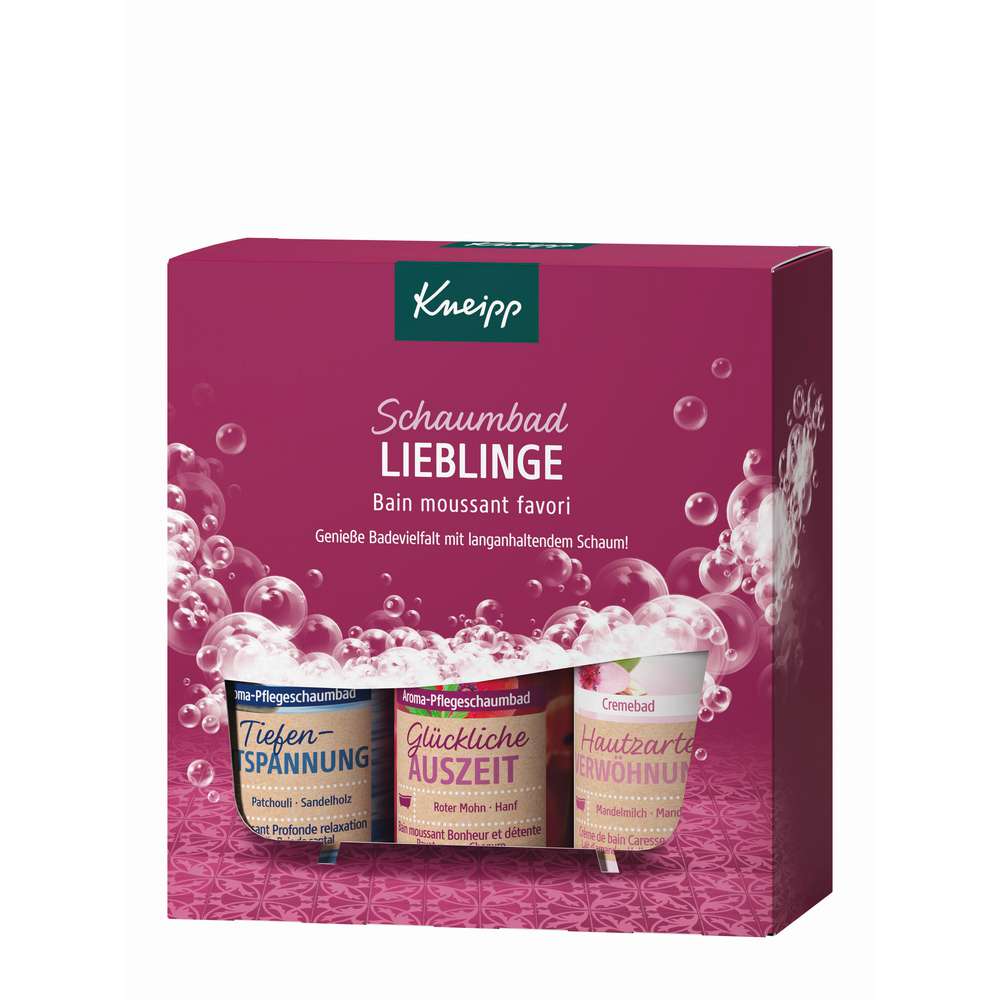 Produktabbildung Kneipp Schaumbad Lieblinge, Badeschaum 3 x 100 ml