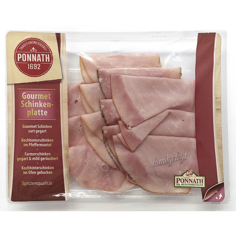 Produktabbildung keine Marke Ponnath Gourmet Schinkenplatte, 150 g