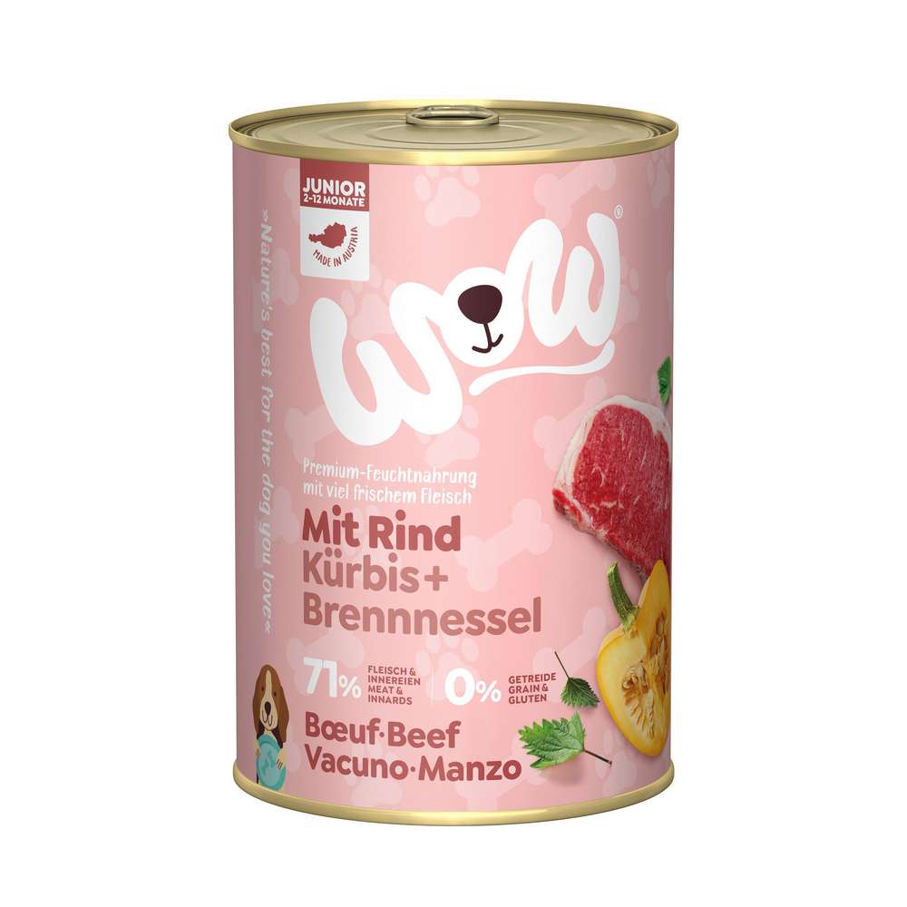 Produktabbildung WoW Hunde-Nassfutter, Rind
