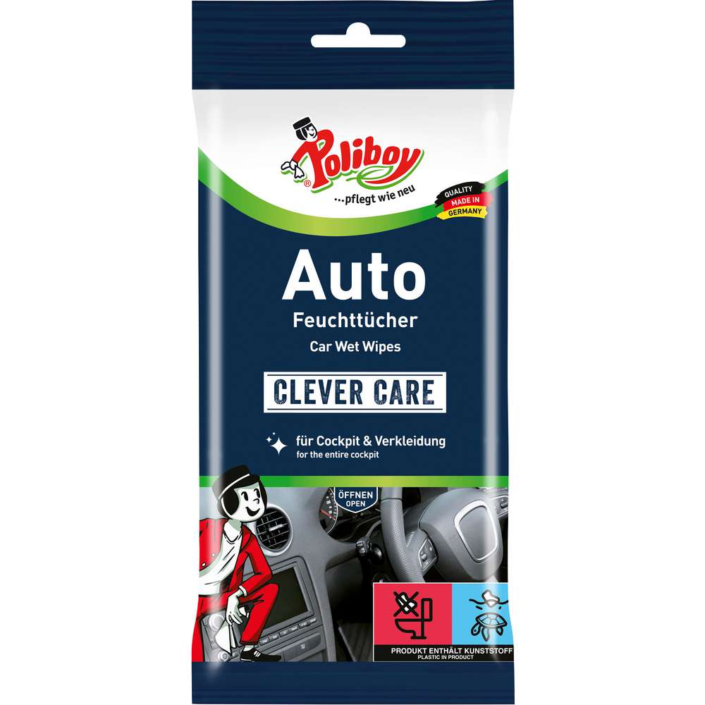Produktabbildung Poliboy Auto Feuchttücher
