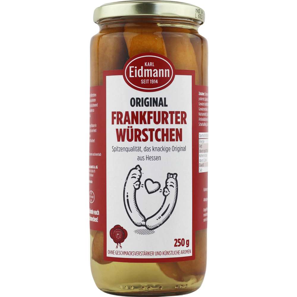 Produktabbildung Eidmann Frankfurter Würstchen