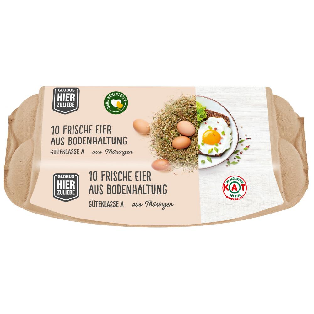 Produktabbildung keine Marke Globus HierZuliebe Frische Eier, je 10 Stück