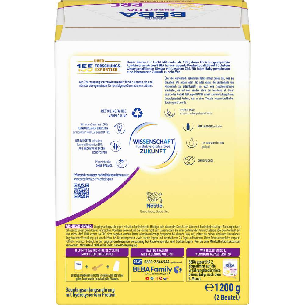 Produktabbildung Nestle Beba Expert HA Pre