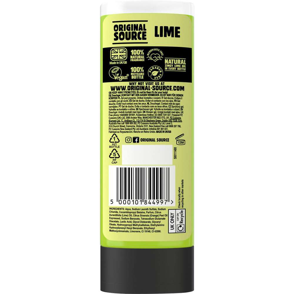 Produktabbildung Original Source Duschgel, Lime